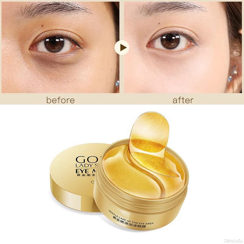 [COD] Hộp 60 mặt nạ mắt IMAGES dưỡng ẩm hiệu quả Hyaluronic acid/seaweed/black pearl Eye Mask