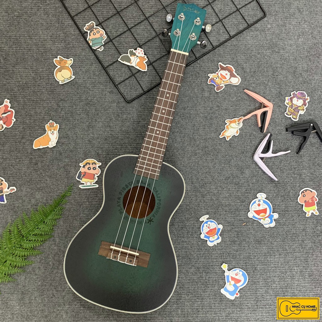 ĐÀN UKULELE CONCERT 23INCH DEVISER XANH ĐEN