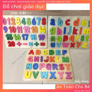 [HÌNH THẬT] Bảng Chữ Cái và Bảng Số cho bé
