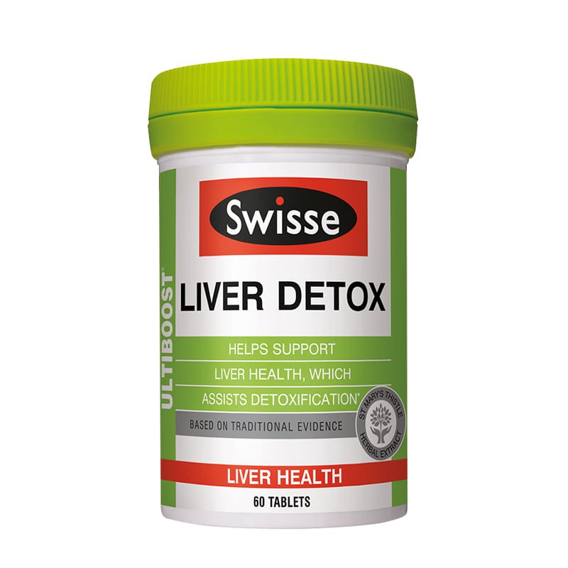 [Tem Chemist] Thải độc gan Liver Detox Swisse Úc  HÀNG CAO CẤP  viên uống giúp thanh nhiệt thải độc, mát gan