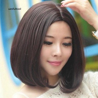 Tóc giả ngắn thẳng thời trang nữ tính