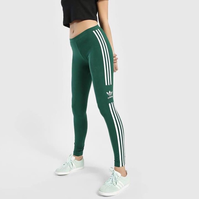 Quần legging Adidas xanh lá