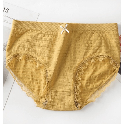 [Giá hủy diệt] Quần lót không đường may nữ kháng khuẩn viền ren thông hơi M10