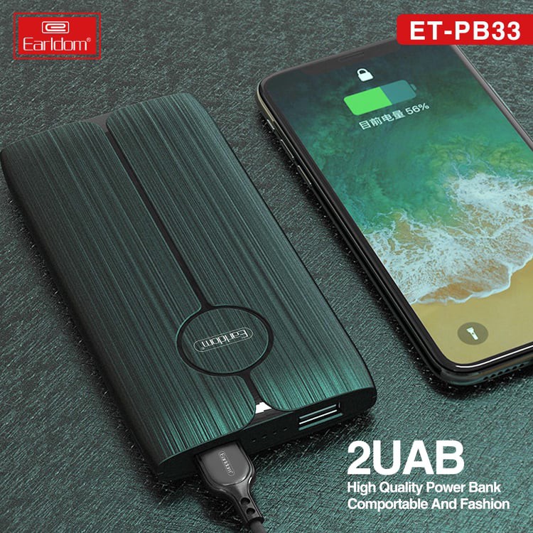 Sạc dự phòng 10.000mAh Earldom ET-PB33