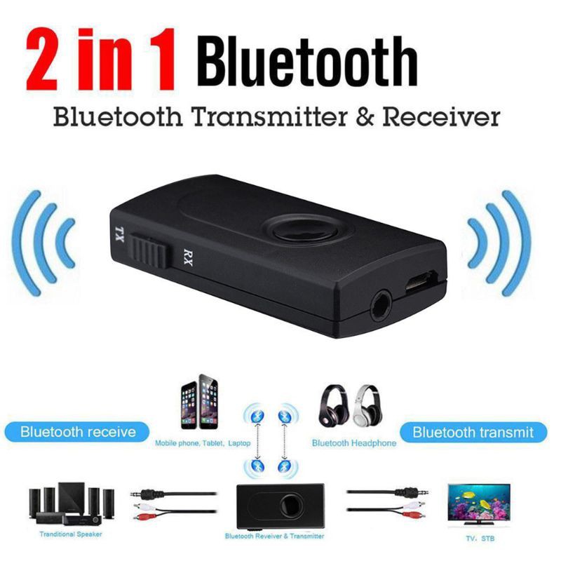 Bộ thu phát nhạc bluetooth V4 không dây 3.5MM cho TV - điện thoại - PC
