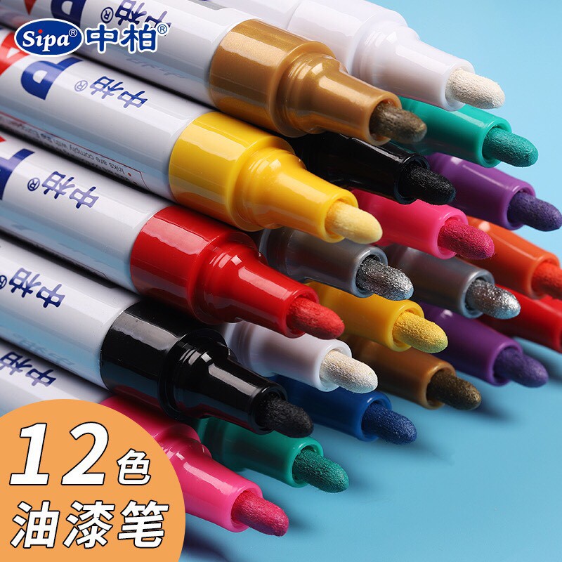 Bút sơn Paint Marker SP110 - SP120 nét 1ly 2ly thích hợp vẽ trên tất cả các bề mặt không trôi không phai màu