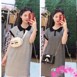 Váy len kẻ motoghi- hàng quảng châu