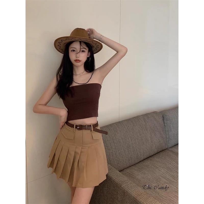 Set áo váy cao bồi Ulzzang