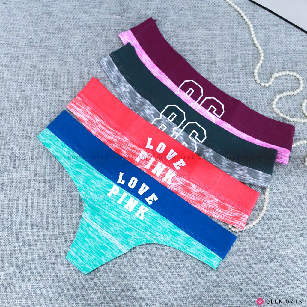 Quần lọt khe thể thao Love Pink SIÊU SEXY, chất liệu cao cấp kháng khuẩn, ôm sát và tôn vòng 3