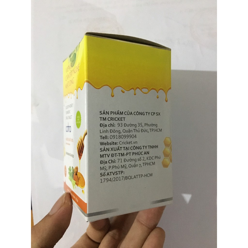 Viên bột cần tây nghệ mật ong nguyên chất sấy lạnh Cotra (Hộp 50g) giảm cân, detox cơ thể | BigBuy360 - bigbuy360.vn