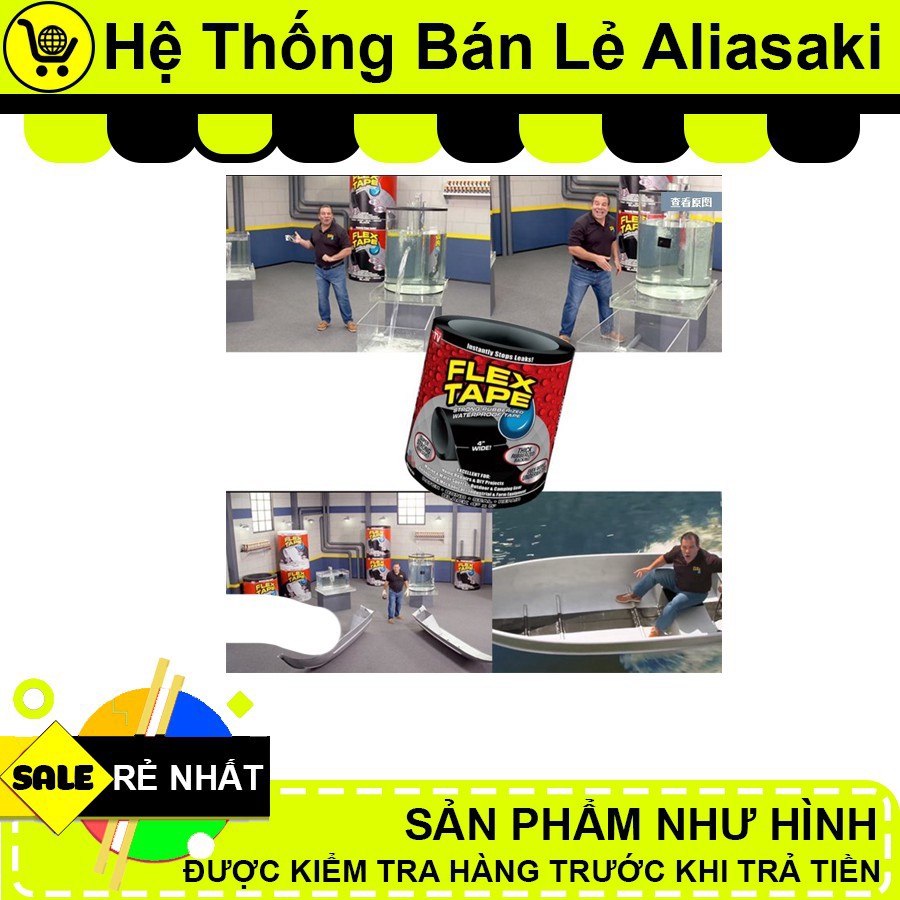 [ Flash Sale ] Miếng Vá Ống Nước FLEX TAPE Siêu Dính Rẻ Nhất