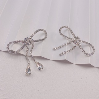 Ghim Cài Áo Hình Nơ Đính Đá Phối Tua Rua Toàn Diện Thời Trang Cao Cấp