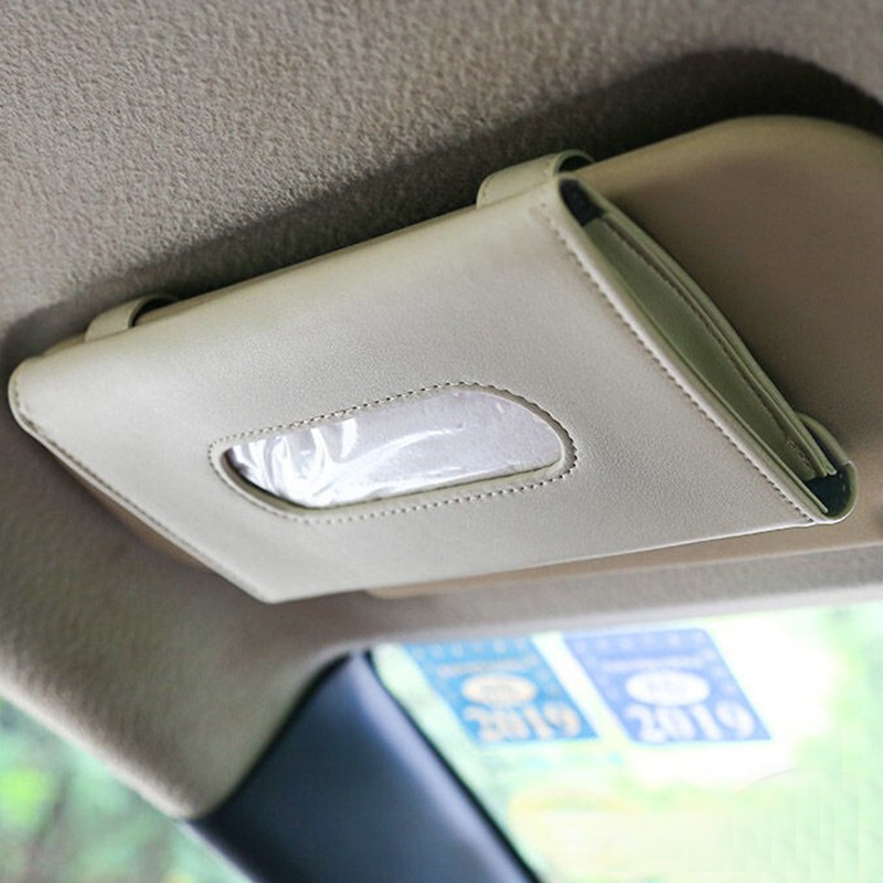 Hộp đựng khăn giấy bằng da PU cho xe hơi