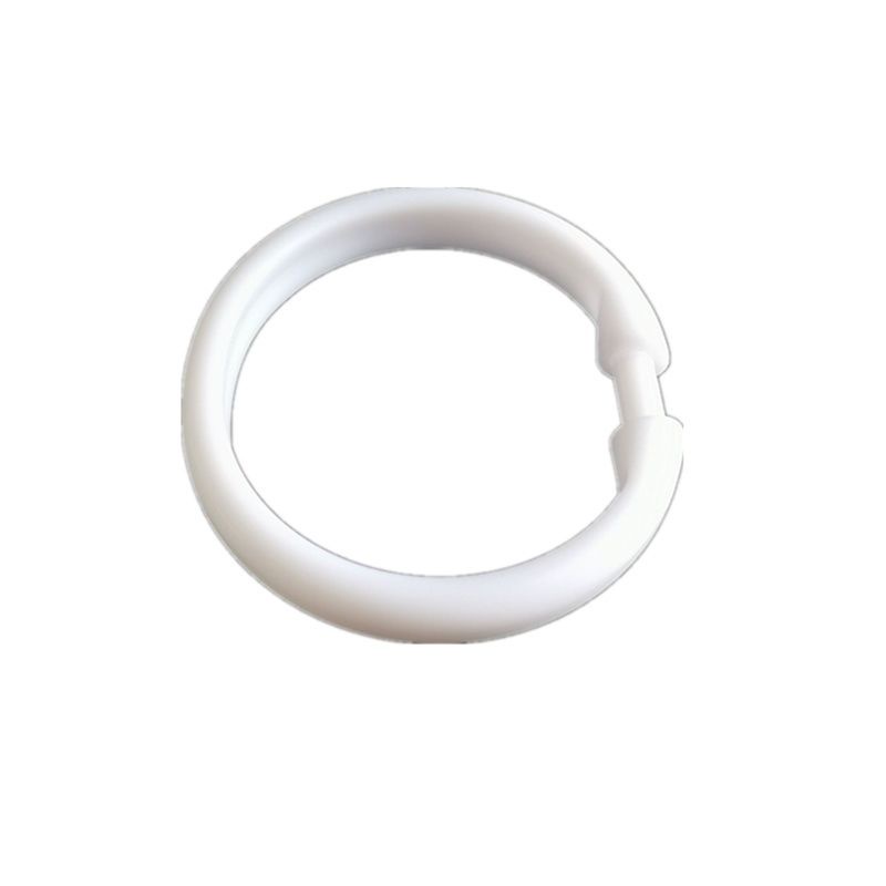 Bộ 10 Móc Treo Rèm Cửa Nhà Tắm Bằng Nhựa Dày Hình Tròn