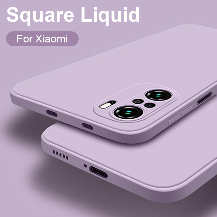 Ốp lưng điện thoại silicon mềm nhám cạnh vuông cho Xiaomi Redmi 9 9t 9a 9c Mi Poco X3 Nfc F3 M3 X3 Gt Pro