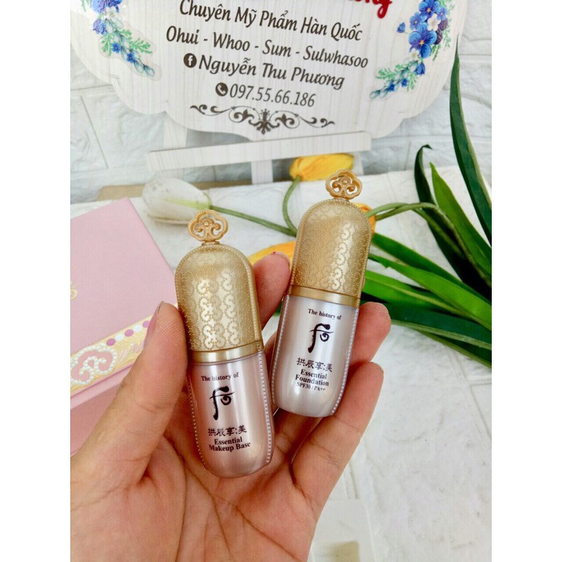 [DATE 2025]CẶP LÓT - NỀN WHOO VELVET LIQUID FOUNDATION 6ML