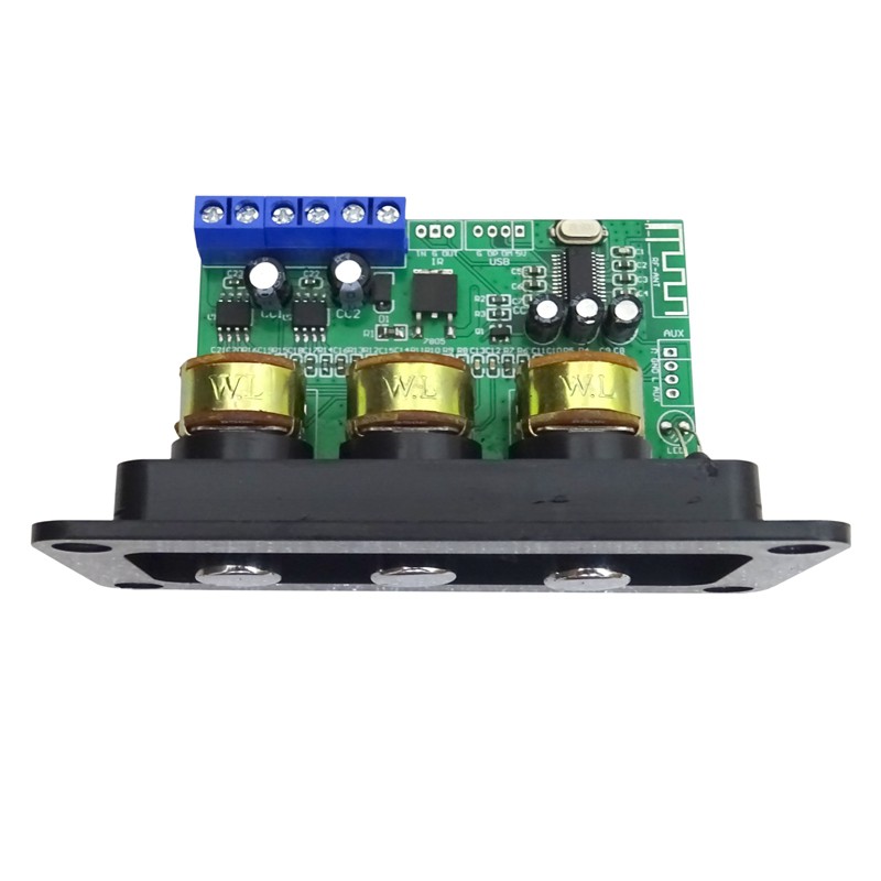 Bluetooth Amplifier Power Audio Board 20Wx2 Stereo Amp Sound Amplifiers AUX U Disk Decoder Treble Bass Adjustment