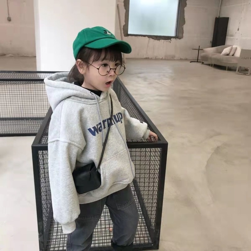 Áo Hoodie Nhung In Chữ Thời Trang Thu Đông Hàn Quốc Mới
