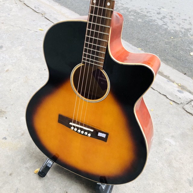 Guitar có ty chỉnh cần + capo đàn gía sinh viên