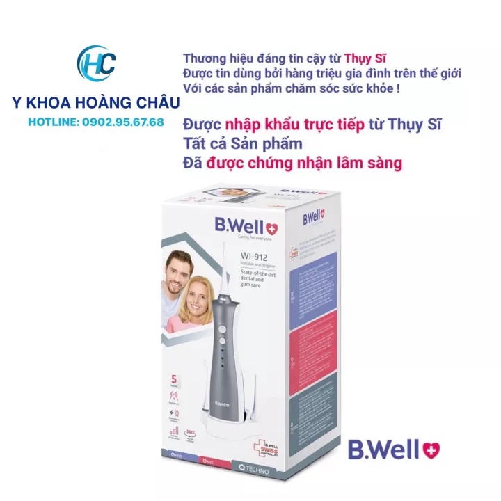 BWELL WI 912-Máy tăm nước vệ sinh răng cầm tay cao cấp B.Well WI-912