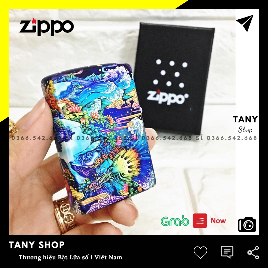 𝘽𝙖̣̂𝙩 𝙇𝙪̛̉𝙖 đồng nguyên khối 𝒁𝒊𝒑𝒑𝒐 bản Nhật ZPN02 TD mẫu Bức tranh Phong thủy có tem đỏ - Hôt quẹt 𝒁𝒊𝒑𝒑𝒐 TANY SHOP