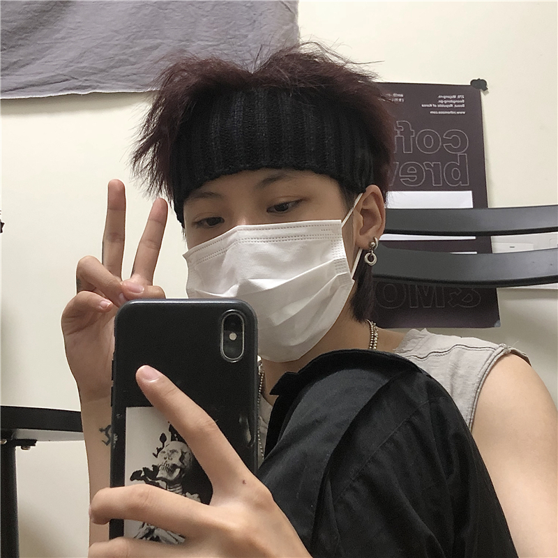 Băng đô len dệt kim phong cách Hàn Quốc Harajuku cá tính dễ phối đồ 222321