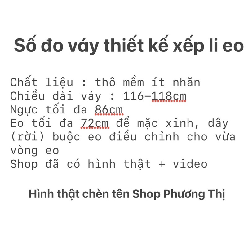 Váy cổ tròn basic thiết kế xếp li eo phong cách Hàn Quốc (video/sẵn) | BigBuy360 - bigbuy360.vn
