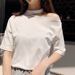 Áo thun kiểu vòng cổ