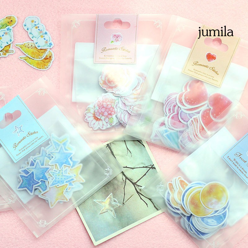 Set 70 Miếng Dán Mini Trang Trí Sổ Lưu Niệm