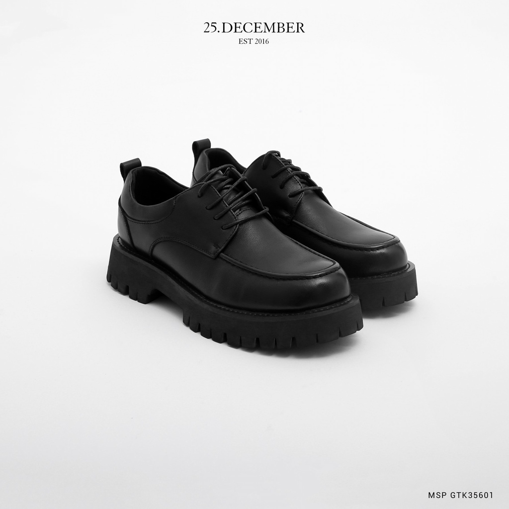 Giày da dây buộc nam, phom dáng đẹp, đế giày tăng chiều cao - Thương hiệu 25.December mã GTK35601