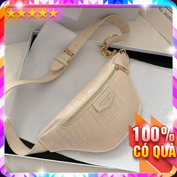 Túi Bao Tử Da PU Rắn Meixiaomei Phối Xích - LoanTay