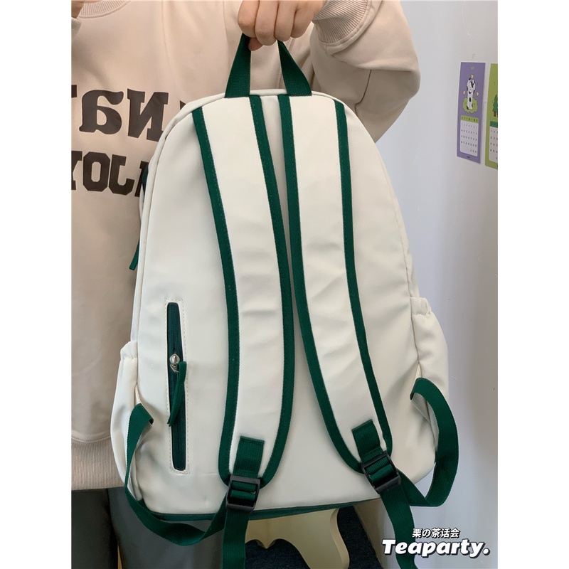 Balo đi học nữ basic đẹp giá rẻ ulzzang hàn quốc cho học sinh, sinh viên B400