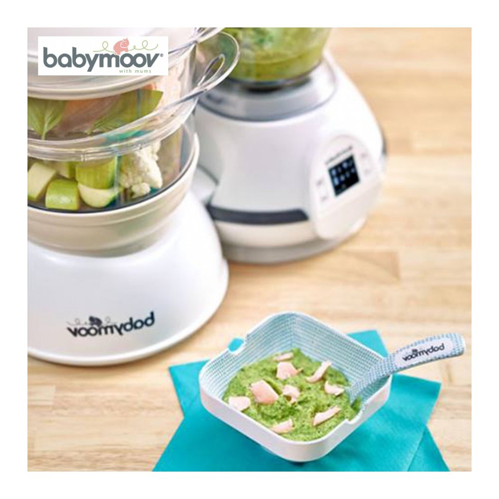 Máy xay hấp đa năng Nutribaby 5in1 Babymoov - giải pháp hoàn hảo cho bé ăn dặm