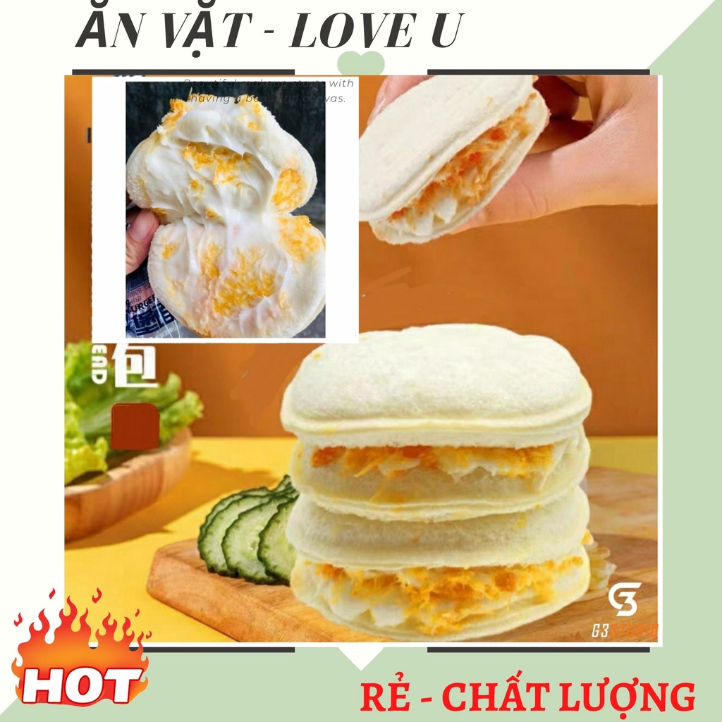 Bánh Hamburger Sữa Chua Ruốc Đài Loan Thơm Ngon