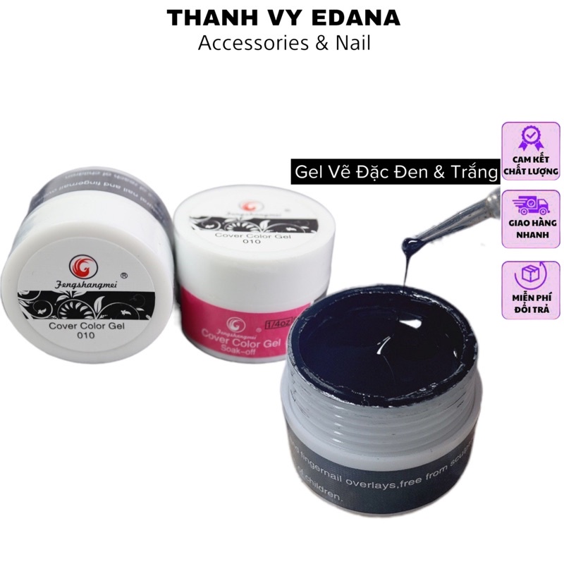 Gel Vẽ Đặc, Gel Đen Trắng Vẽ Siêu Đặc