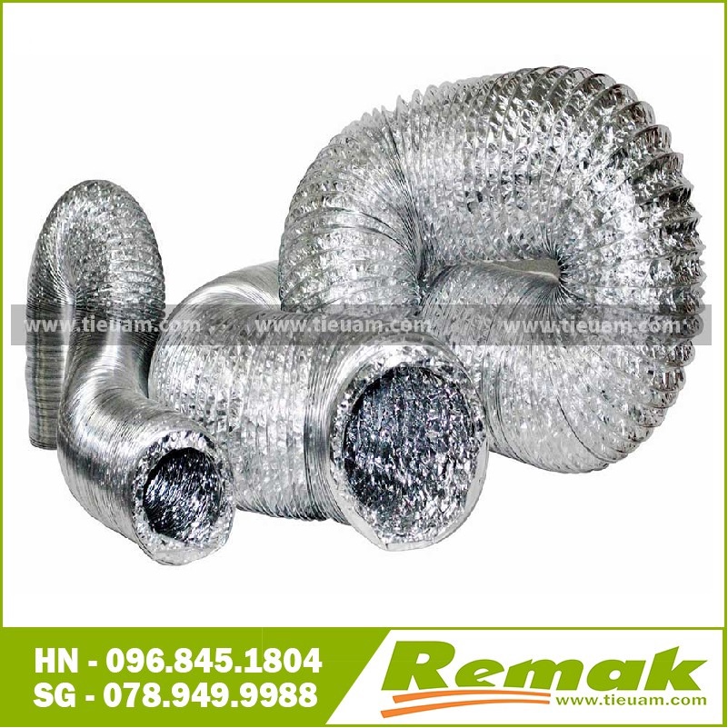 Ống bạc thông gió không bảo ôn D125 8md/ống Chính hãng Remak
