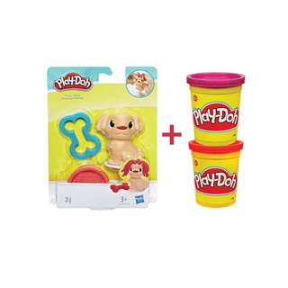Đồ Chơi Play-Doh Combo Bộ khuôn thú cưng đáng yêu tặng kèm 2 hũ bột B5517A