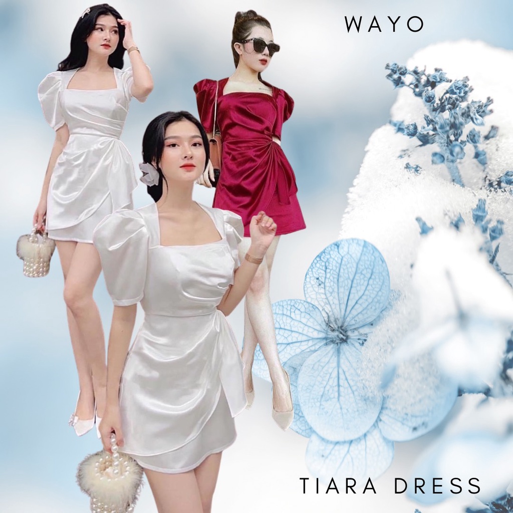 [Tiara Dress] Đầm WAYO vạt chéo nhấn eo xinh xắn