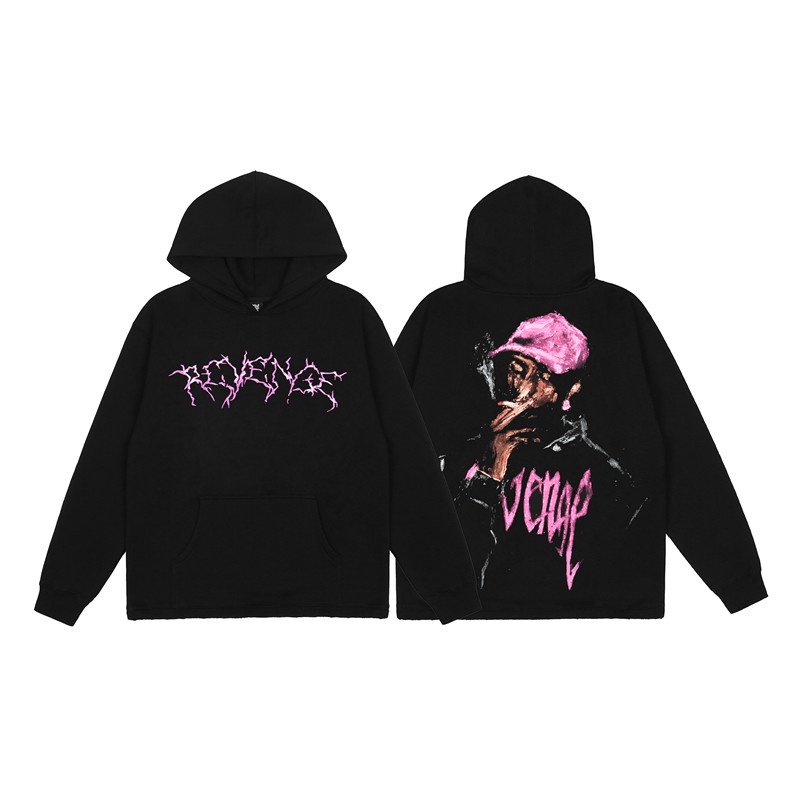 Áo Hoodie Tay Dài In Hình Sấm Hút Thuốc Plus Size Cho Cặp Đôi