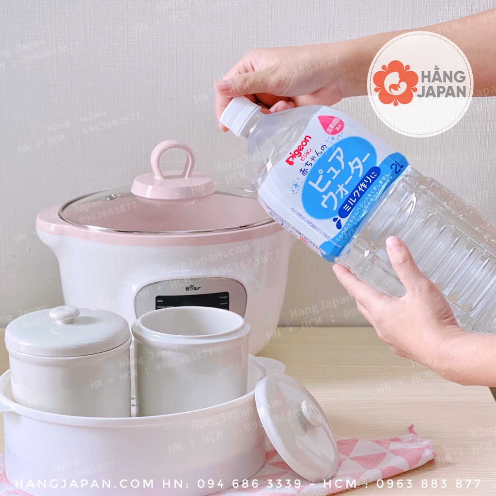 Nước tinh khiết pigeon 2 lít - dùng để pha sữa cho bé không lẫn tạp chất