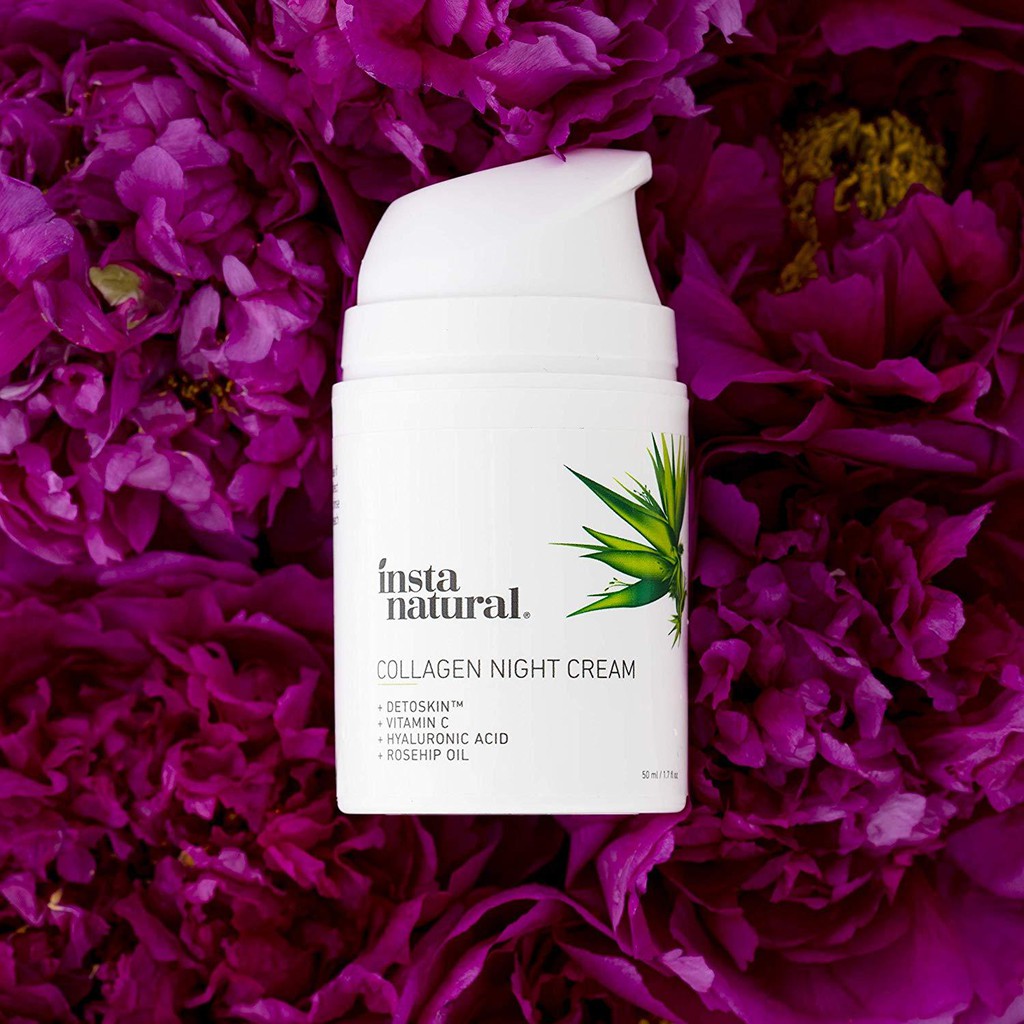 InstaNatural Kem Dưỡng Da Ban Đêm Collagen Night Cream 50g