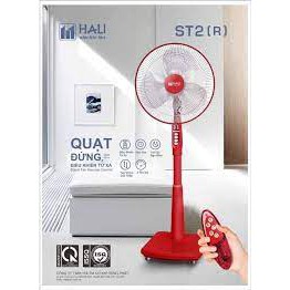 QUẠT ĐIỆN ĐỨNG HALI ĐIỀU KHIỂN MÀU ĐỎ MẬN, XÁM 3 CÁNH,THIẾT KẾ TINH SẢO, MÁY CHẠY CỰC ÊM- BẢO HÀNH 1 NĂM - BỀN BỈ VỚI TH
