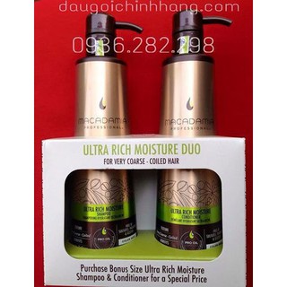 Bộ gội xả siêu mượt Macadamia Ultra Moisture - 500ml