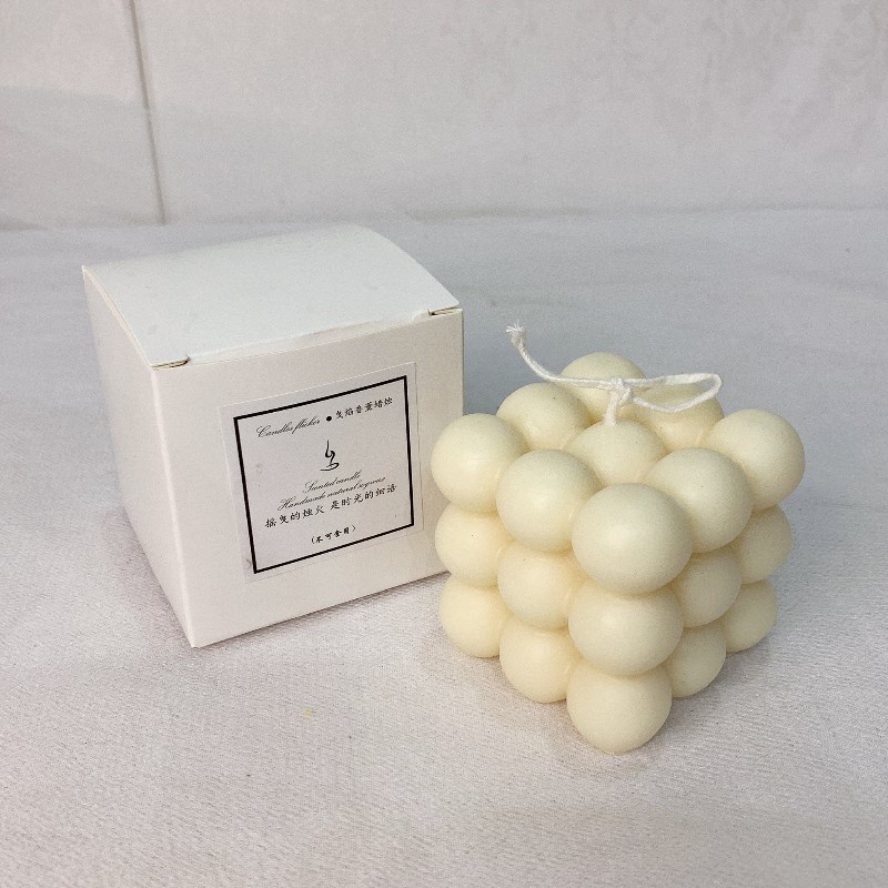 Nến thơm rubik rubic đậu nành tự nhiên nến decor phong cách Hàn Quốc, phụ kiện chụp ảnh, decor