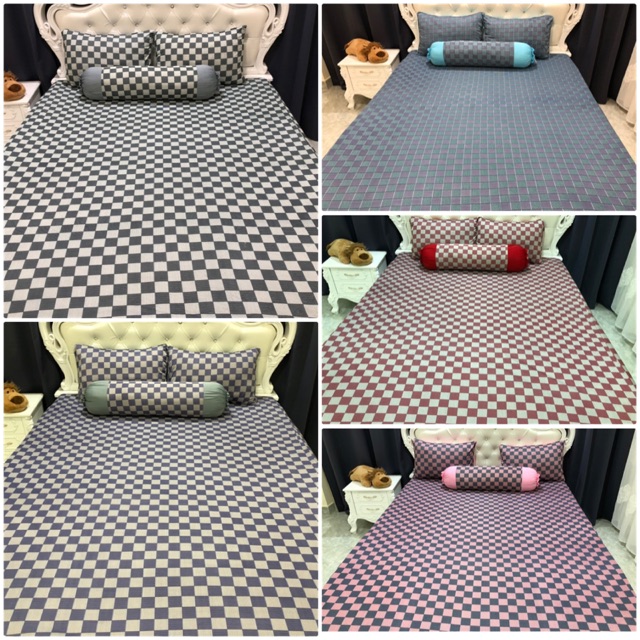 Bộ drap thun Hàn phối màu
