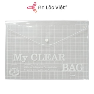 Combo 10 Bìa nút My Clear A5 - nhựa bền chắc