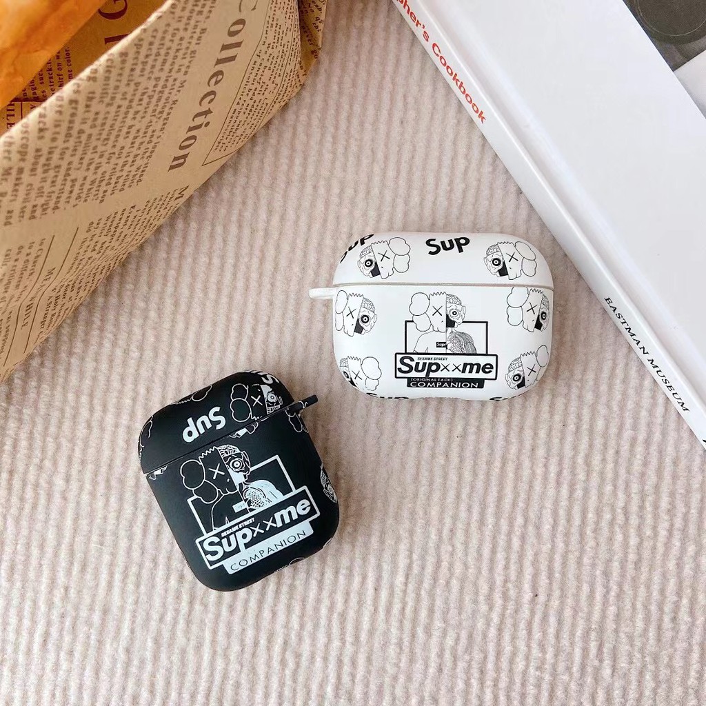 Vỏ Bảo Vệ Hộp Sạc Tai Nghe Airpods 1 / 2 / Pro Hình Kaws Sesame Street Độc Đáo | BigBuy360 - bigbuy360.vn
