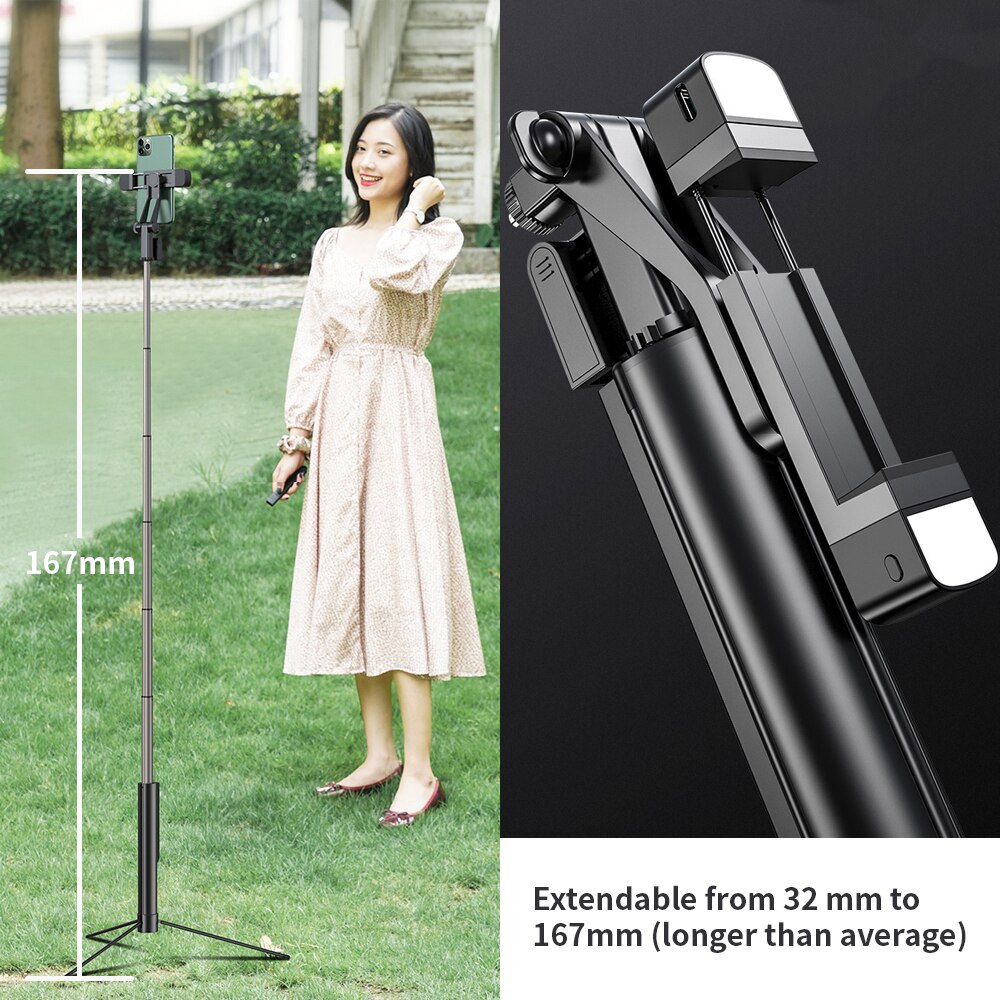 Gậy Selfie K30 3 Trong 1 Bằng Nhôm Cho Xiaomi Mi 10 Redmi Note 9 8 7 9a 9c | BigBuy360 - bigbuy360.vn