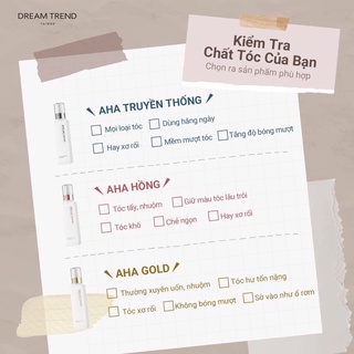 Combo 3 chai essence dưỡng tóc AHA DREAM TREND Trắng 120ml