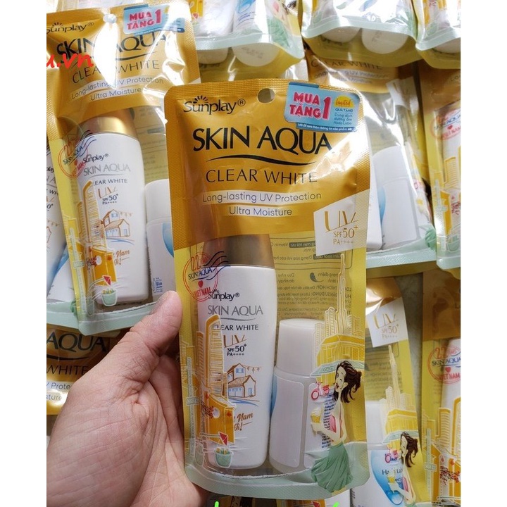 Sữa Chống Nắng 25G Sunplay Dưỡng Trắng Skin Aqua Clear White Spf 50+, Pa++++, Với uxu.vn Tất Cả Là Chính Hãng.
